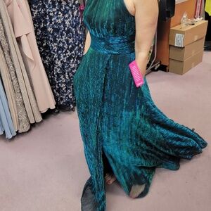 formal green maxi dress